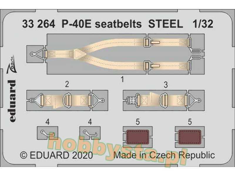 P-40E seatbelts STEEL 1/32 - image 1