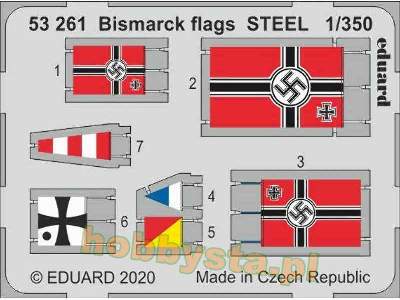 Bismarck flags STEEL 1/350 - image 1