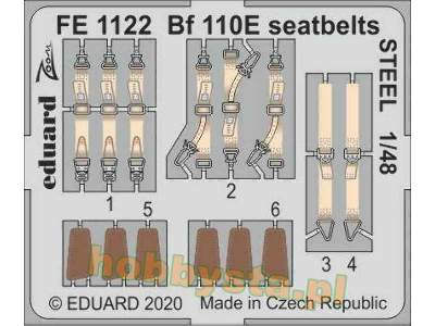 Bf 110E seatbelts STEEL 1/48 - image 1