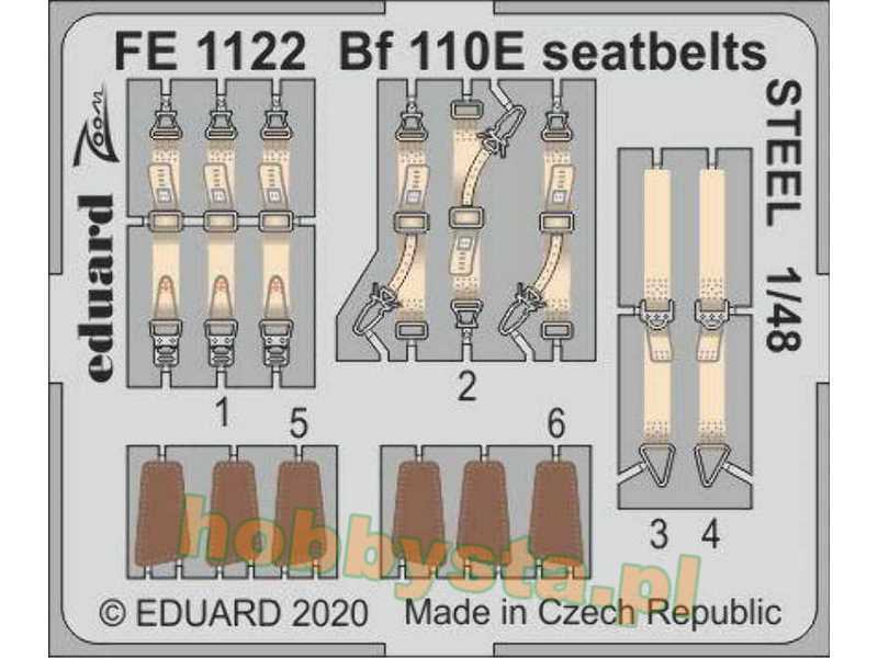 Bf 110E seatbelts STEEL 1/48 - image 1