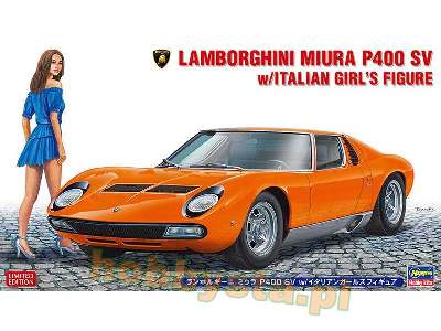 Lamborghini Miura P400 Sv W/Italian Girl's Figure - image 1