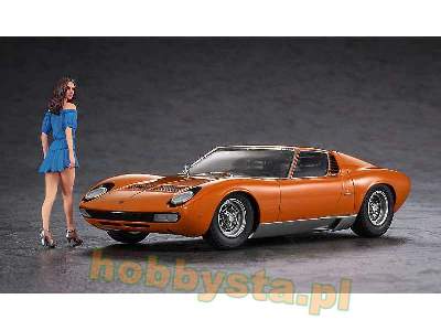 Lamborghini Miura P400 Sv W/Italian Girl's Figure - image 2