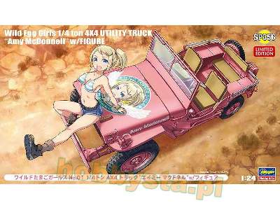 52156 Wild Egg Girls No.01 1/4 Ton 4x4 Utility Truck Amy Mcdonne - image 1