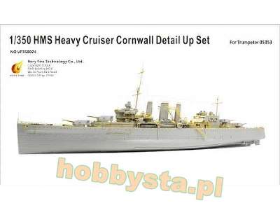 Hms Heavy Cruiser Cornwall Detail Up Set (Trumpeter 05353) - image 1