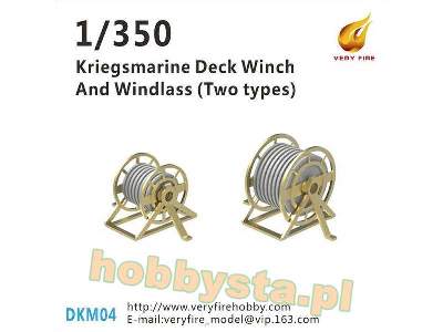 Kriegsmarine Deck Winch And Windlass - Two Types (22 Sets) - image 1