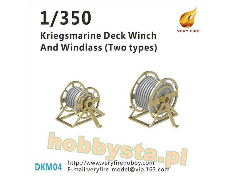 Kriegsmarine Deck Winch And Windlass - Two Types (22 Sets) - image 1
