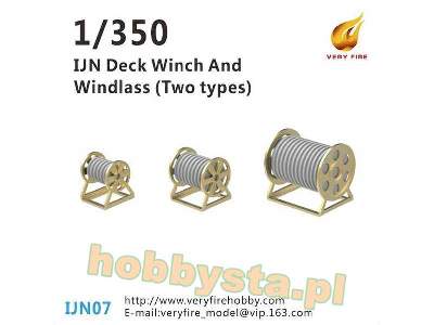 IJN Deck Winch And Windlass (3 Types, 30 Sets) - image 1