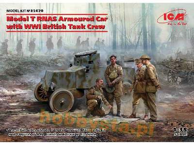 Ford T RNAS Armoured Car with WWI British Tank Crew - image 1