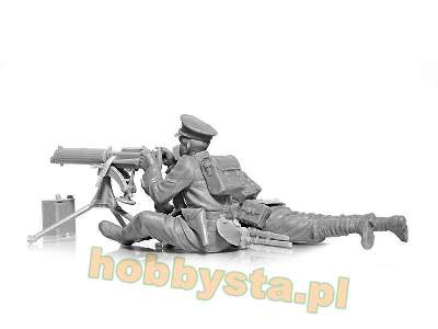 WWI British Vickers MG Crew (Vickers MG & 2 figures) - image 2