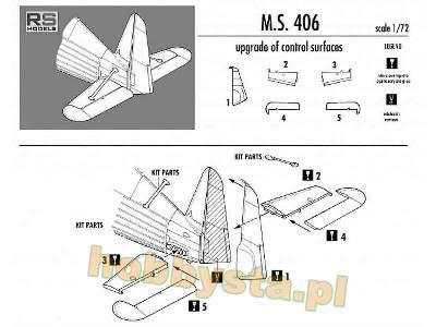 Upgrade of control sufraces for Morane MS.406 - image 2