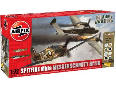 Messerschmitt BF110C/D & Supermarine Spitfire Mk1a Gift Set - image 1
