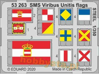 SMS Viribus Unitis flags STEEL 1/350 - image 1