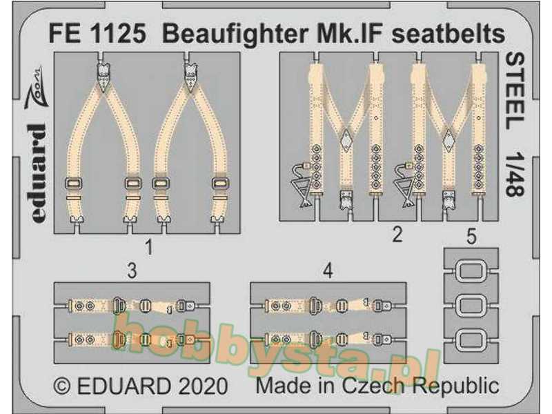 Beaufighter Mk. IF seatbelts STEEL 1/48 - image 1