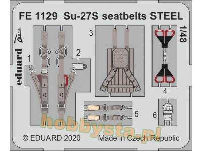 Su-27S seatbelts STEEL 1/48 - image 1