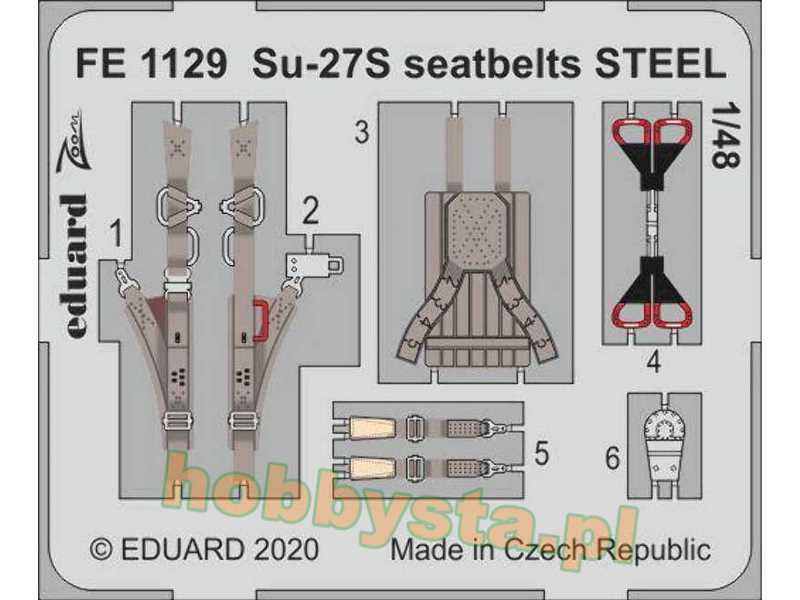 Su-27S seatbelts STEEL 1/48 - image 1