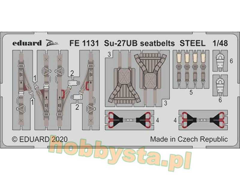 Su-27UB seatbelts STEEL 1/48 - image 1