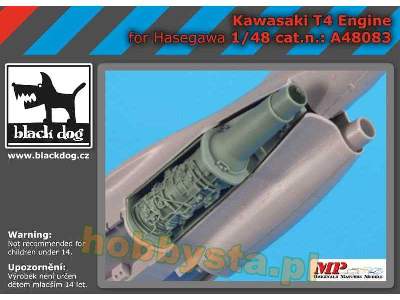 Kawasaki T 4 Engine For Hasegawa - image 1