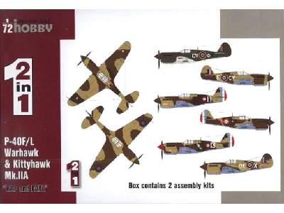 Curtiss P-40F/L Warhawk and Kittyhawk Mk.IIA - 2 kits - image 1