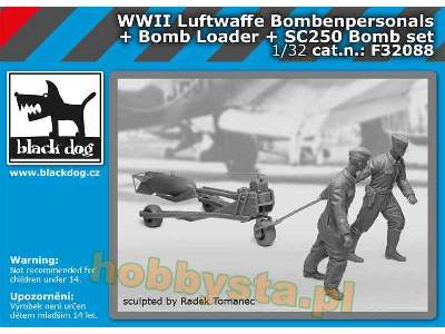 WWii Luftwaffe Bombenpersonals + Bomb Loader + Sc250 Bomb Set - image 1