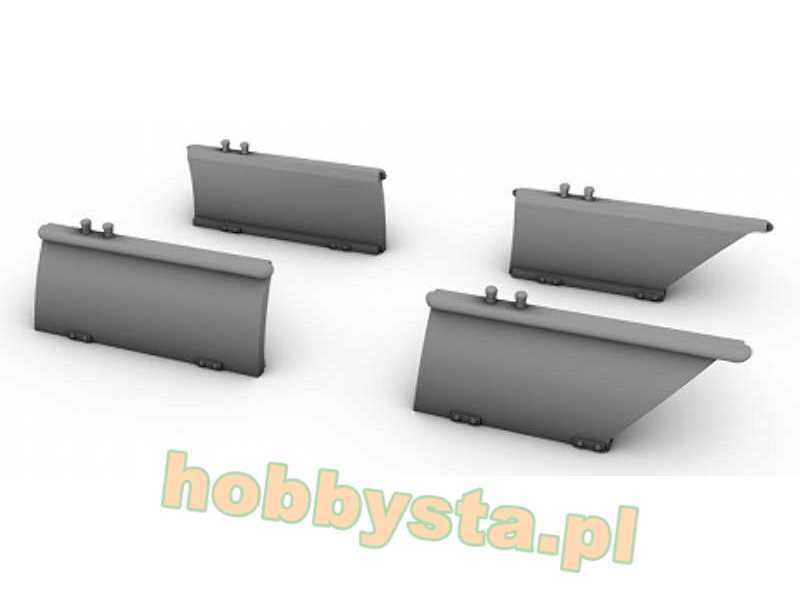 Dh.82 Tiger Moth Cockpit Entry Hatches (4pcs, Open) - image 1