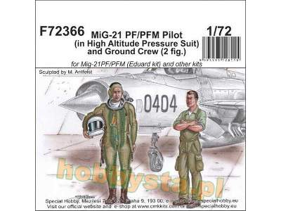 Mig-21 Pf/Pfm Pilot (In High Altitude Pressure Suit) And Ground  - image 1