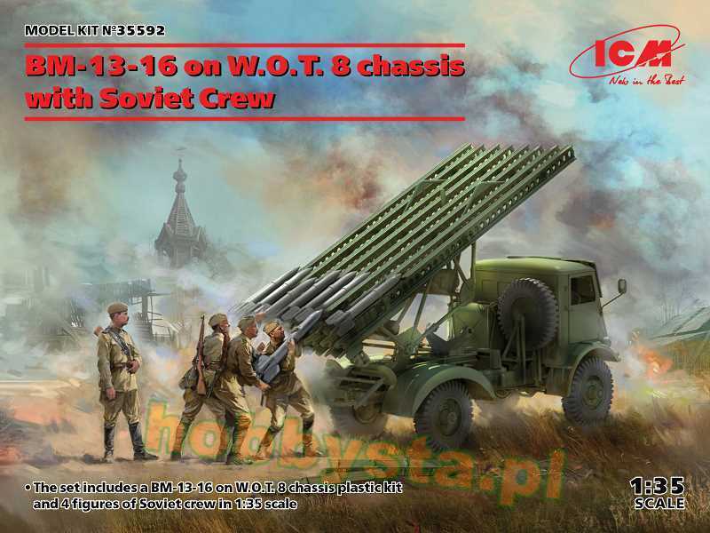 BM-13-16 on W.O.T. 8 chassis with Soviet Crew - image 1