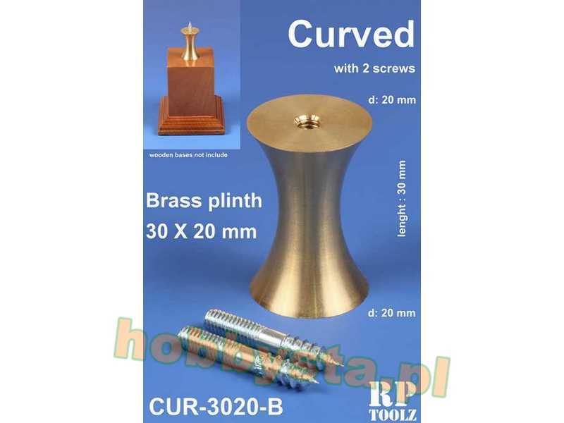 Curved Brass Plinth 30x20 mm - image 1