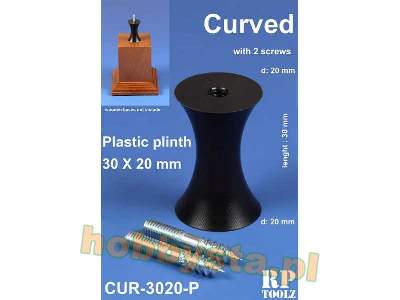 Curved Plastic Plinth 30x20 mm - image 1
