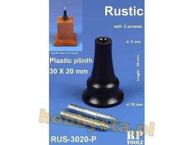 Rustic Plastic Plinth 30x20 mm - image 1