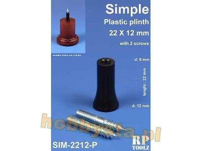 Simple Plastic Plinth 22x12 mm - image 1