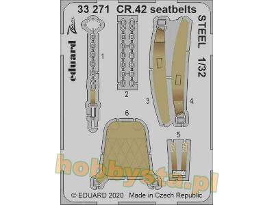 CR.42 seatbelts STEEL 1/32 - image 1