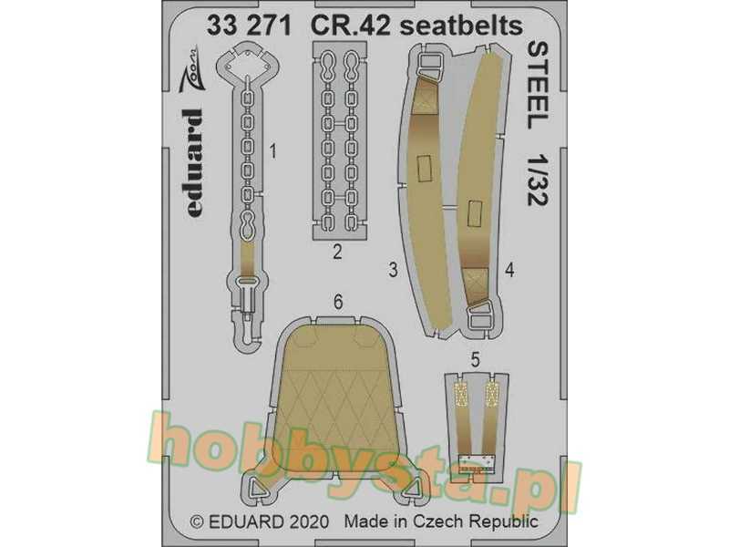 CR.42 seatbelts STEEL 1/32 - image 1