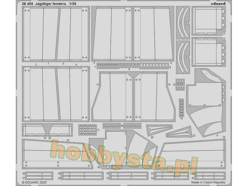 Jagdtiger fenders 1/35 - Takom - image 1