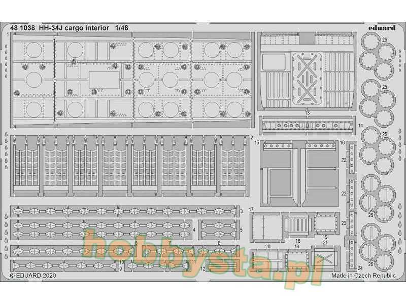 HH-34J cargo interior 1/48 - Trumpeter - image 1