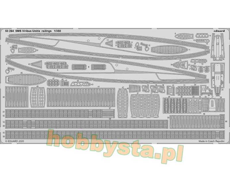 SMS Viribus Unitis railings 1/350 - image 1