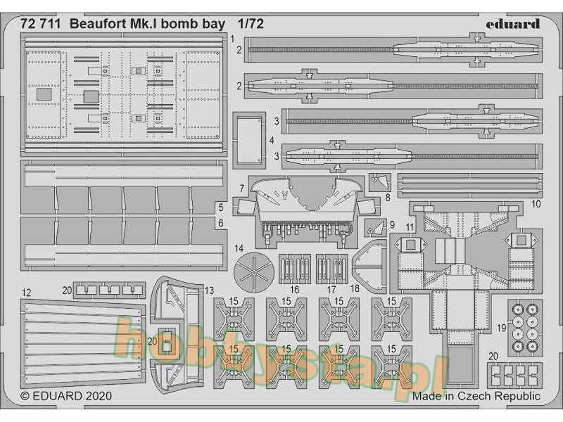 Beaufort Mk. I bomb bay 1/72 - image 1