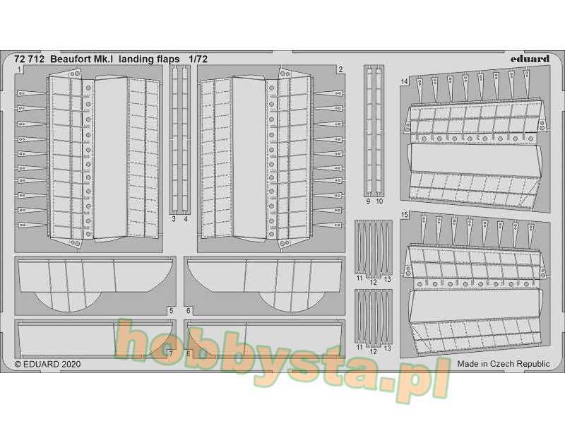 Beaufort Mk. I landing flaps 1/72 - image 1