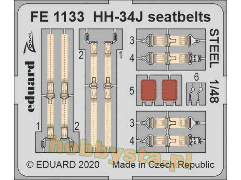 HH-34J seatbelts STEEL 1/48 - Trumpeter - image 1