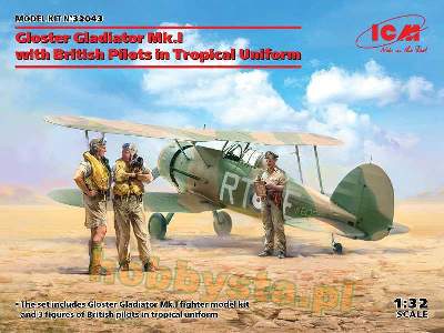 Gloster Gladiator Mk.I with British Pilots in Tropical Uniform - image 1