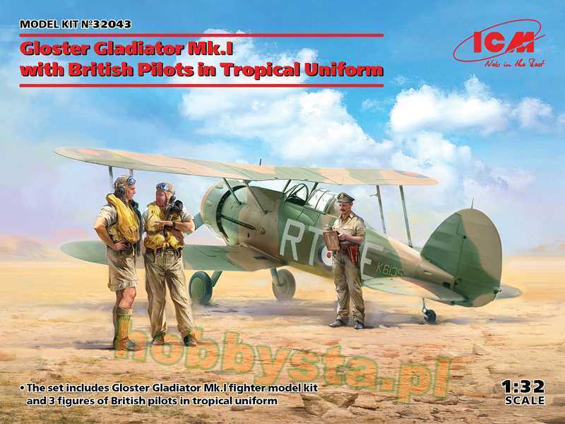 Gloster Gladiator Mk.I with British Pilots in Tropical Uniform - image 1