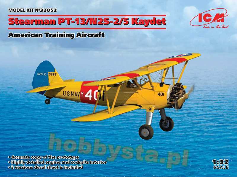 Stearman PT-13/N2S-2/5 Kaydet, American Training Aircraft - image 1