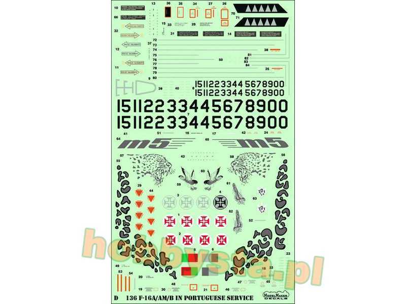 F-16a/Am/B/Bm In Portuquese Service - Generic Set - image 1 F-16a/Am/B/Bm In Portuquese Service - Generic Set - image 1