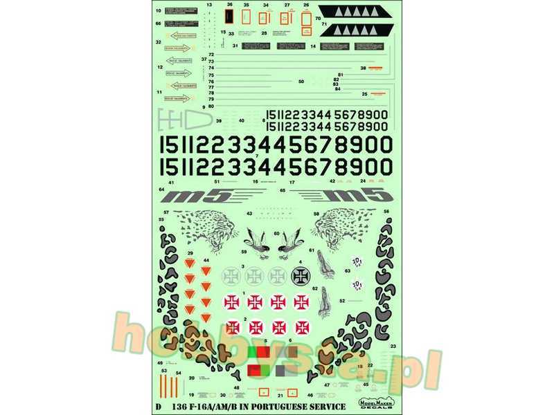 F-16a/Am/B/Bm In Portuquese Service - Generic Set - image 1