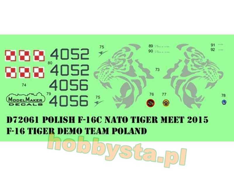 Polish F-16c NATO Tiger Meet 2015 - F-16 Tiger Demo Team Poland - image 1