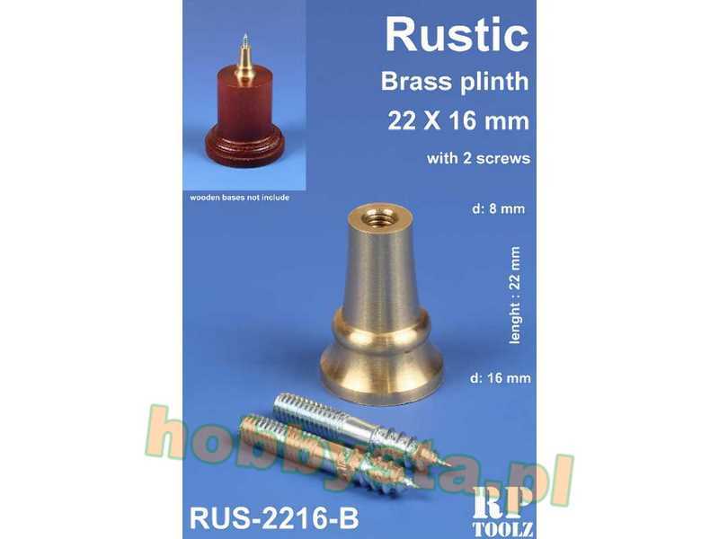 Rustic Brass Plinth 22x16 mm - image 1