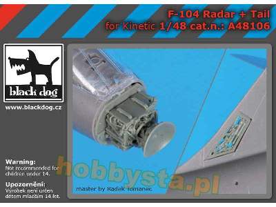 F-104 Radar + Tail For Kinetic - image 1