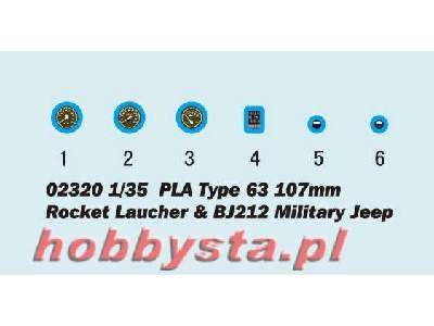 PLA Type 63 107mm Rocket Laucher & BJ212 Military Jeep - image 3