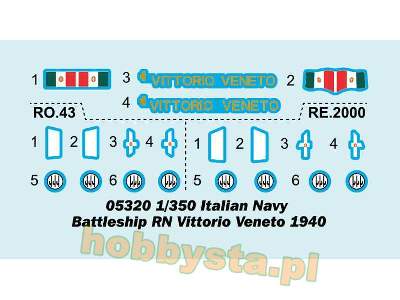 Italian Navy Battleship Rn Vittorio Veneto 1940 - image 3