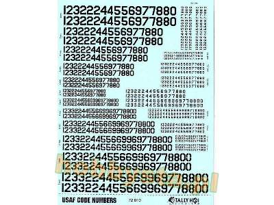 USAf Code Numbers - image 1