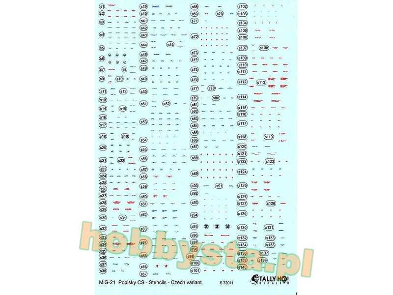 Mig-21 Stencils - Cs - image 1